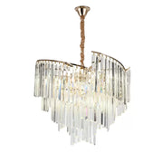 Kandelabr Kryształowy TRIANON Magno 10x E27, Średnica 56cm, Błyszczące Złoto, Regulowana Wysokość Kandelabr Kryształowy Domyślny Tytuł Alessandro Design