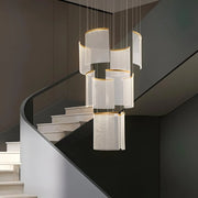 Kryształowy żyrandol LED Alduino złoty średnica 80cm złoty regulowana wysokość nowoczesne żyrandole domyślny tytuł Alessandro Design