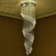 Kandelabr Kryształowy LED 13 xGU10 Meili Chromowany, Średnica 80cm, Wysokość 240cm, Model Drabinowy Kandelabr Kryształowy Domyślny Tytuł Alessandro Design