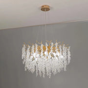 Żyrandol kryształowy WALTZ Cascade, 6x G9, złoty, 60 cm, żyrandole kryształowe o regulowanej wysokości Domyślny tytuł Alessandro Design