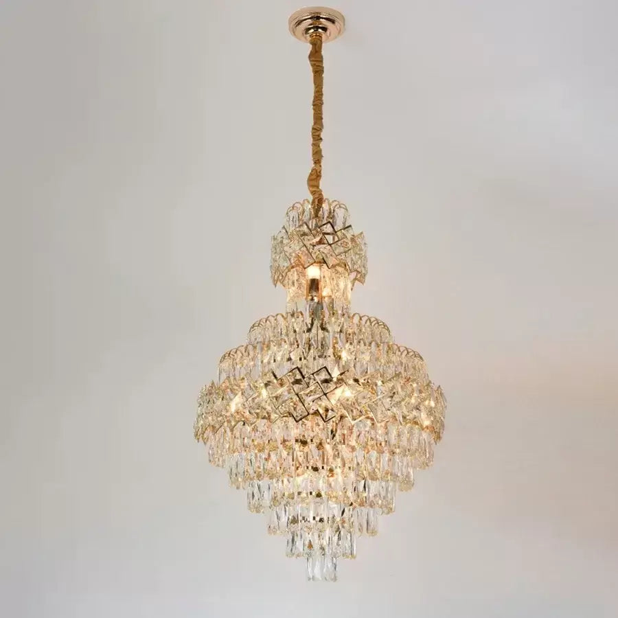 Żyrandol kryształowy WINDSOR Grande Supremo 10xE14, średnica 60X90cm, błyszczące złoto, regulowana wysokość Żyrandol kryształowy Domyślny tytuł Alessandro Design
