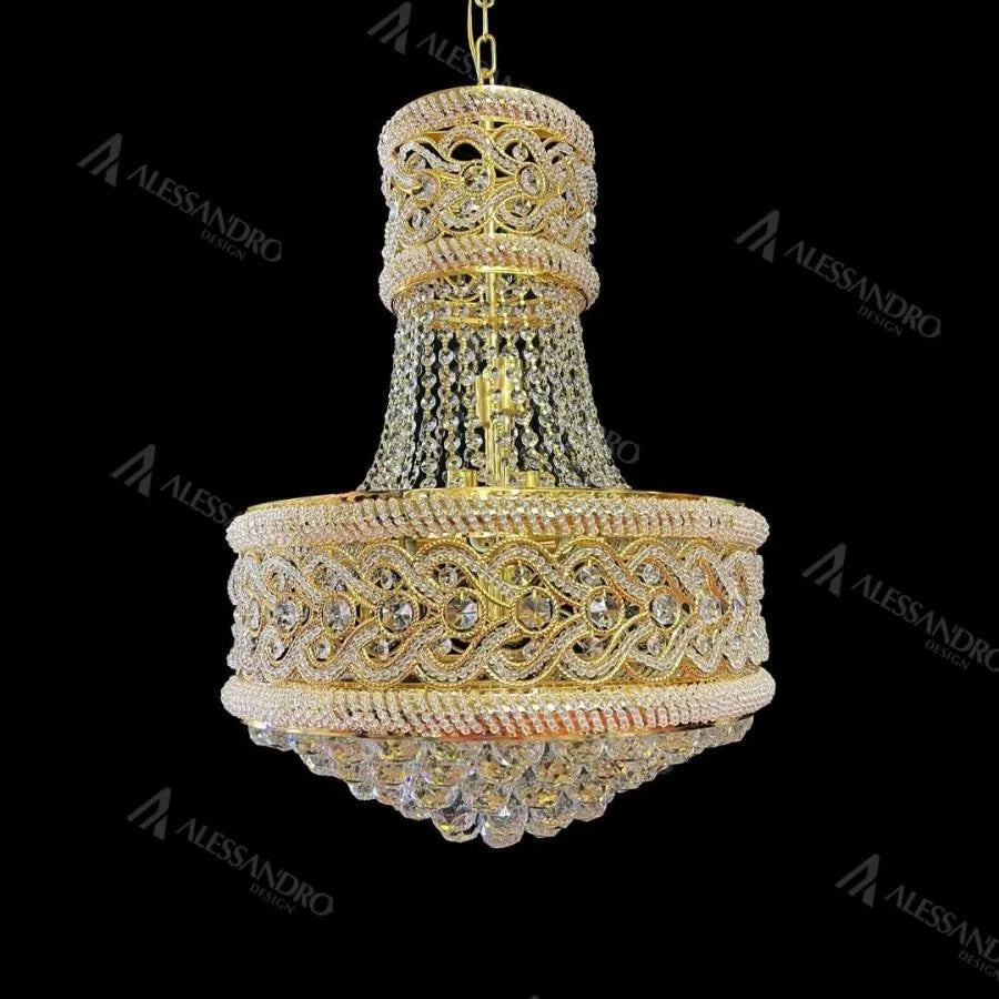 Selim Cristal Candelabra 14x E14 Złoty Cristal Candelabra Domyślny tytuł Alessandro Design