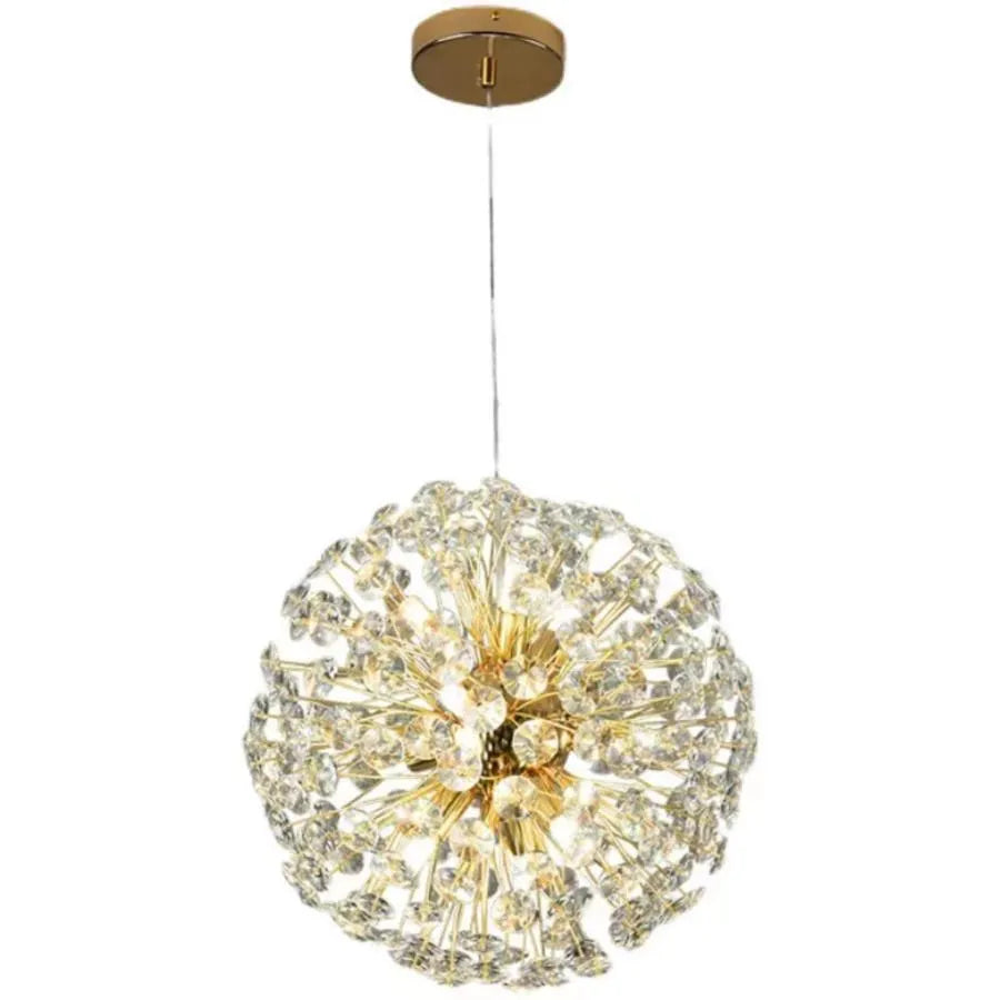 MINUET Kryształowy Żyrandol 8x G9, Średnica 40cm, Błyszczące Złoto, Regulowana Wysokość Nowoczesne Żyrandole Domyślny Tytuł Alessandro Design