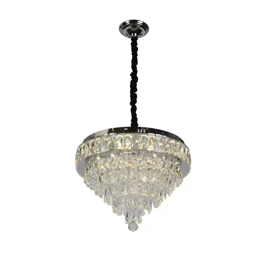 MEILI CRYSTAL CASCADA 500 – Żyrandol kryształowy LED, 112W, Ø500 mm, z pilotem Żyrandole kryształowe Domyślny tytuł Alessandro Design