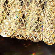 Żyrandol LED z pilotem Zakir 100W, Złoty Kandelabr Cristal Domyślny Tytuł Alessandro Design