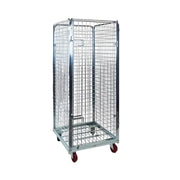 Typ klatki wózka transportowego z 4 ścianami 80 cm X 70 cm X 170 cm, Udźwig 500 kg, Srebrny Domyślny tytuł Alessandro Design