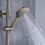 Kolumna prysznicowa, mosiądz sanitarny, złoty, baterie i kolumny prysznicowe 9810D Tytuł domyślny Alessandro Design