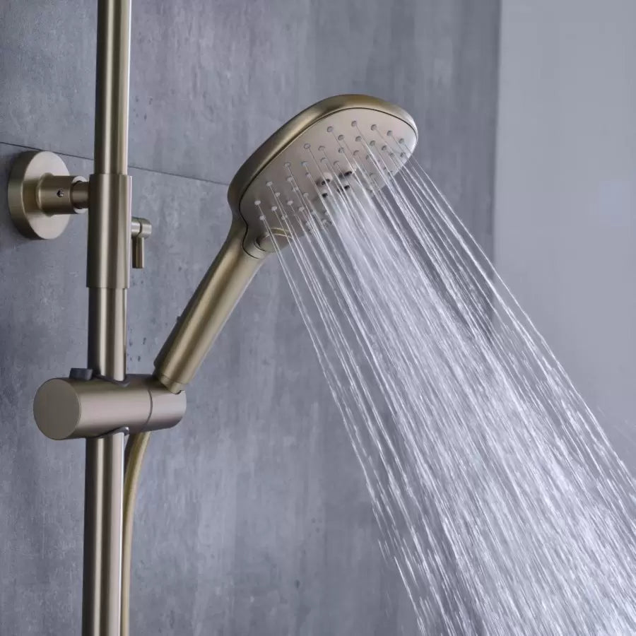 Kolumna prysznicowa, mosiądz sanitarny, złoty, baterie i kolumny prysznicowe 9810D Tytuł domyślny Alessandro Design