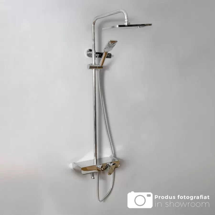 Kolumna prysznicowa, mosiądz sanitarny, chrom, baterie i kolumny prysznicowe SJG/2450 Tytuł domyślny Alessandro Design