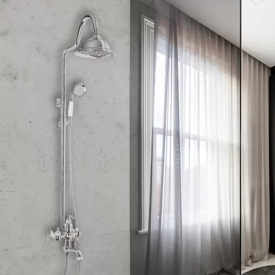 Kolumna prysznicowa, mosiądz sanitarny, chrom, WZY/310/A Baterie i kolumny prysznicowe Tytuł domyślny Alessandro Design