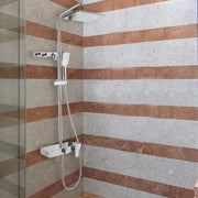 Kolumna prysznicowa, mosiądz sanitarny, chrom, baterie i kolumny prysznicowe SJG/2450 Tytuł domyślny Alessandro Design