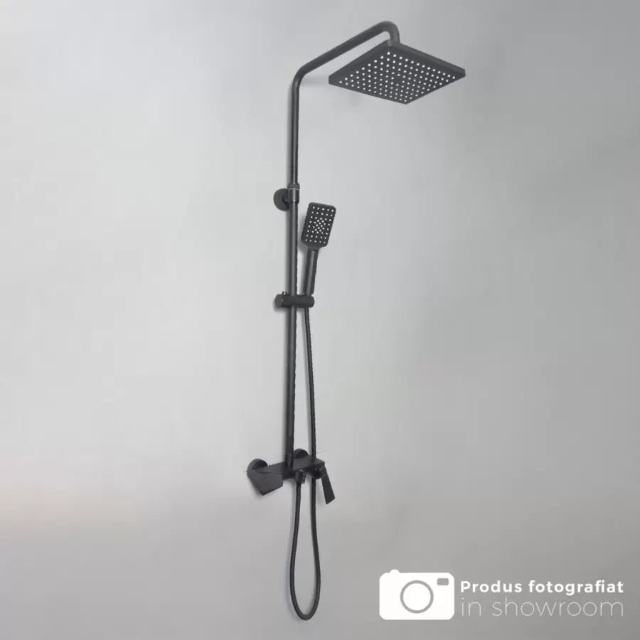 Kolumna prysznicowa, mosiądz sanitarny, czarny, baterie i kolumny prysznicowe 6720H Tytuł domyślny Alessandro Design