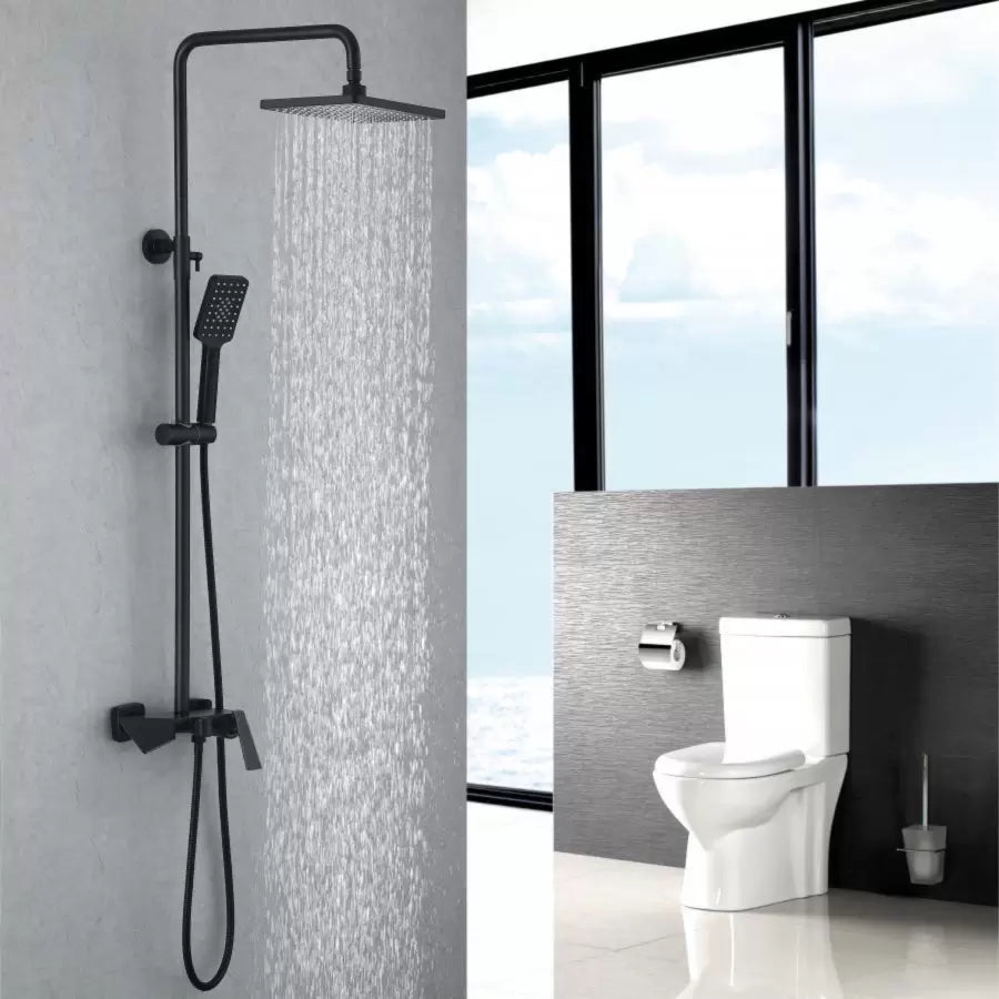 Kolumna prysznicowa, mosiądz sanitarny, czarny, baterie i kolumny prysznicowe 6720H Tytuł domyślny Alessandro Design