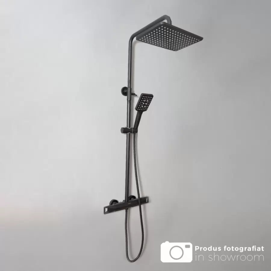 Kolumna prysznicowa, mosiądz sanitarny, czarny, HC8816H Baterie i kolumny prysznicowe Tytuł domyślny Alessandro Design