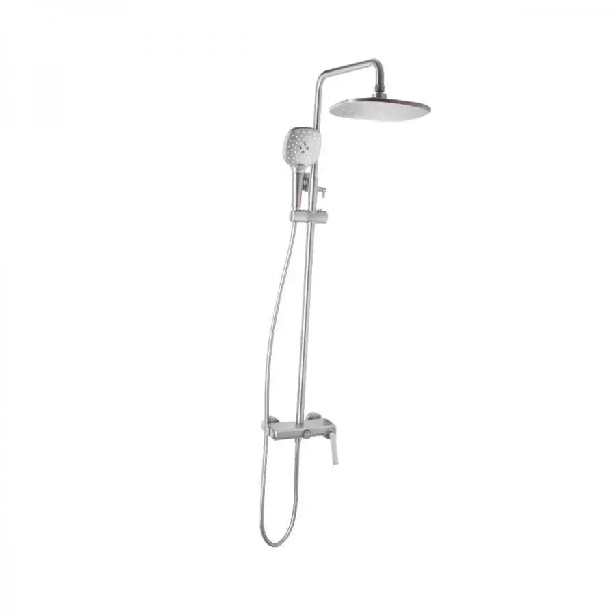 Kolumna prysznicowa, mosiądz sanitarny, satyna, baterie i kolumny prysznicowe 10010N Tytuł domyślny Alessandro Design