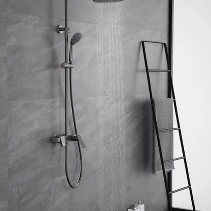 Kolumna prysznicowa, mosiądz sanitarny, satyna, baterie i kolumny prysznicowe 9910N Tytuł domyślny Alessandro Design