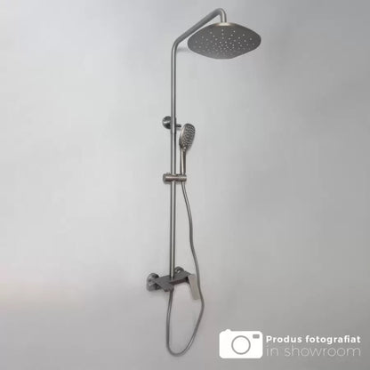 Kolumna prysznicowa, mosiądz sanitarny, satyna, baterie i kolumny prysznicowe 9960N Tytuł domyślny Alessandro Design