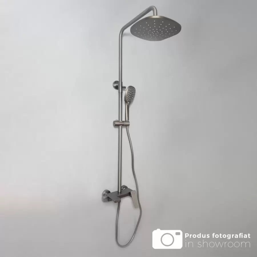 Kolumna prysznicowa, mosiądz sanitarny, satyna, baterie i kolumny prysznicowe 9960N Tytuł domyślny Alessandro Design