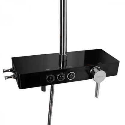 Kolumna prysznicowa Wyświetlacz LCD Stal nierdzewna Czarny Srebrny SJG/006 Baterie i kolumny prysznicowe Domyślny tytuł Alessandro Design