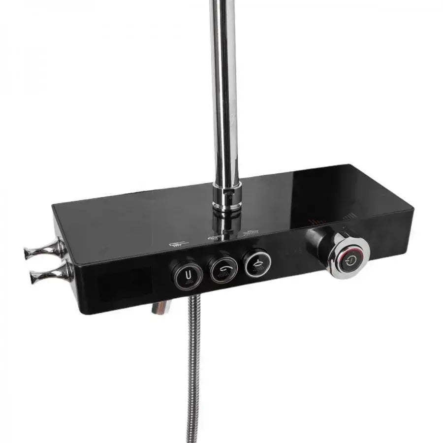Kolumna prysznicowa Wyświetlacz LCD Stal nierdzewna Czarny Srebrny SJG/003 Baterie i kolumny prysznicowe Domyślny tytuł Alessandro Design