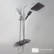 Kolumna prysznicowa Wyświetlacz LCD Stal nierdzewna Czarny Srebrny SJG/006 Baterie i kolumny prysznicowe Domyślny tytuł Alessandro Design