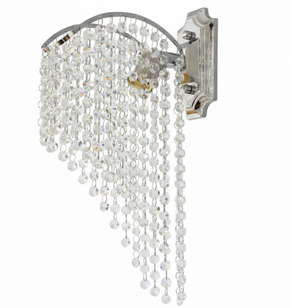 Lampa Cristal Ander 1x E14 Chrom błyszczący