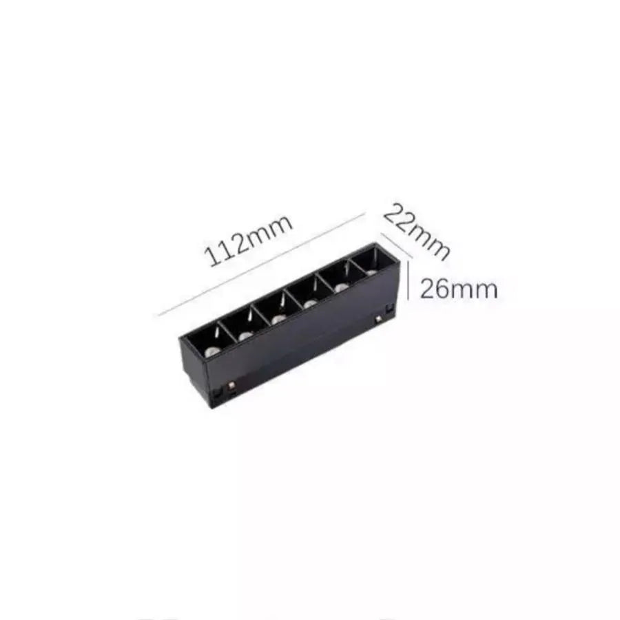 Magnetyczna siatka LED, stała, 6 W, światło neutralne, do wbudowania, czarne produkty LED Domyślny tytuł Alessandro Design