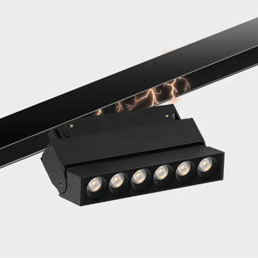 Magnetyczna siatka LED, regulowana, 6 W, światło neutralne, do wbudowania, czarne produkty LED Domyślny tytuł Alessandro Design