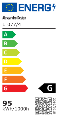 Żyrandol LED z pilotem i kryształem NOVA RHOMBA RGB 95W, 4 kwadraty, światło zimne/ciepłe/neutralne, możliwość przyciemniania, błyszczący chrom Żyrandole i kryształy LED Domyślny tytuł Alessandro Design