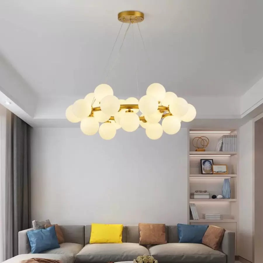 Żyrandol Arianna 25x G9 z białego złota Domyślny tytuł Alessandro Design