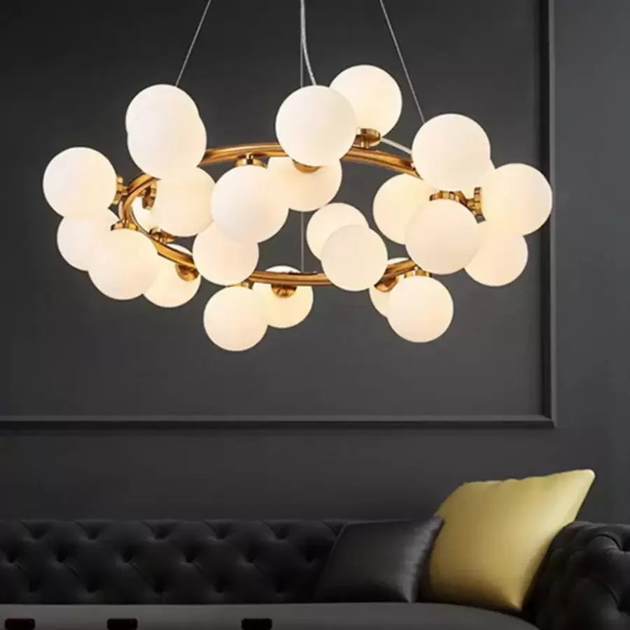 Żyrandol Arianna 25x G9 z białego złota Domyślny tytuł Alessandro Design