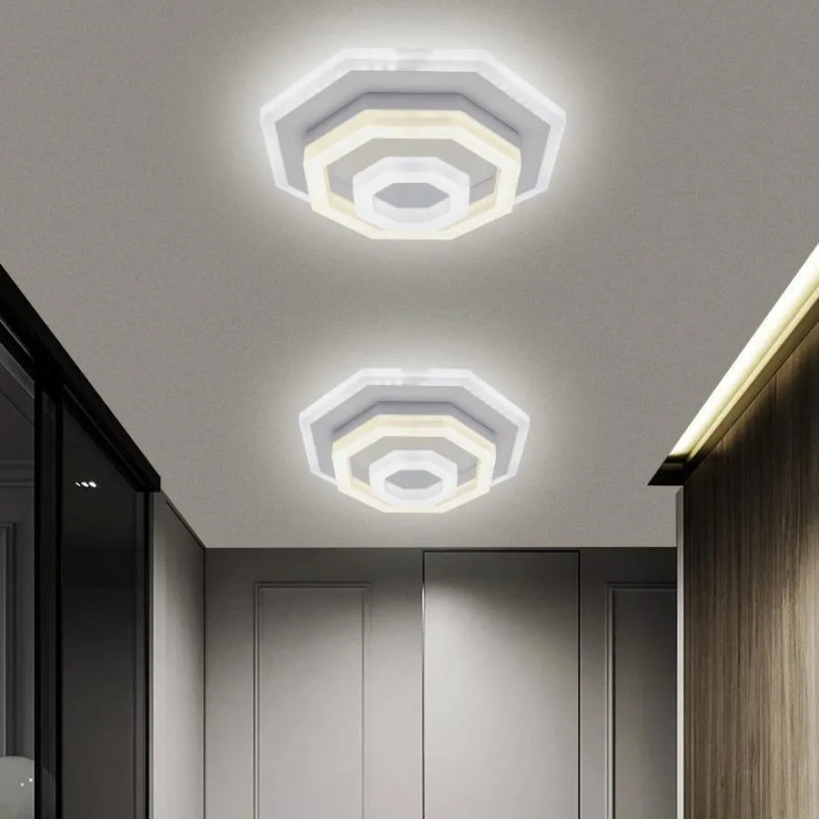 Żyrandol LED ADELINE 24W, średnica 20cm, światło zimne/ciepłe/neutralne, biały