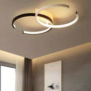 Żyrandol LED z pilotem VECTOR SEMIARC 40W, 2 elementy, światło zimne/ciepłe/neutralne, możliwość przyciemniania, czarno-białe Żyrandole LED z pilotem Domyślny tytuł Alessandro Design