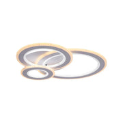 Żyrandol LED KYLIE 77W, 3 koła, światło zimne/ciepłe/neutralne, biały