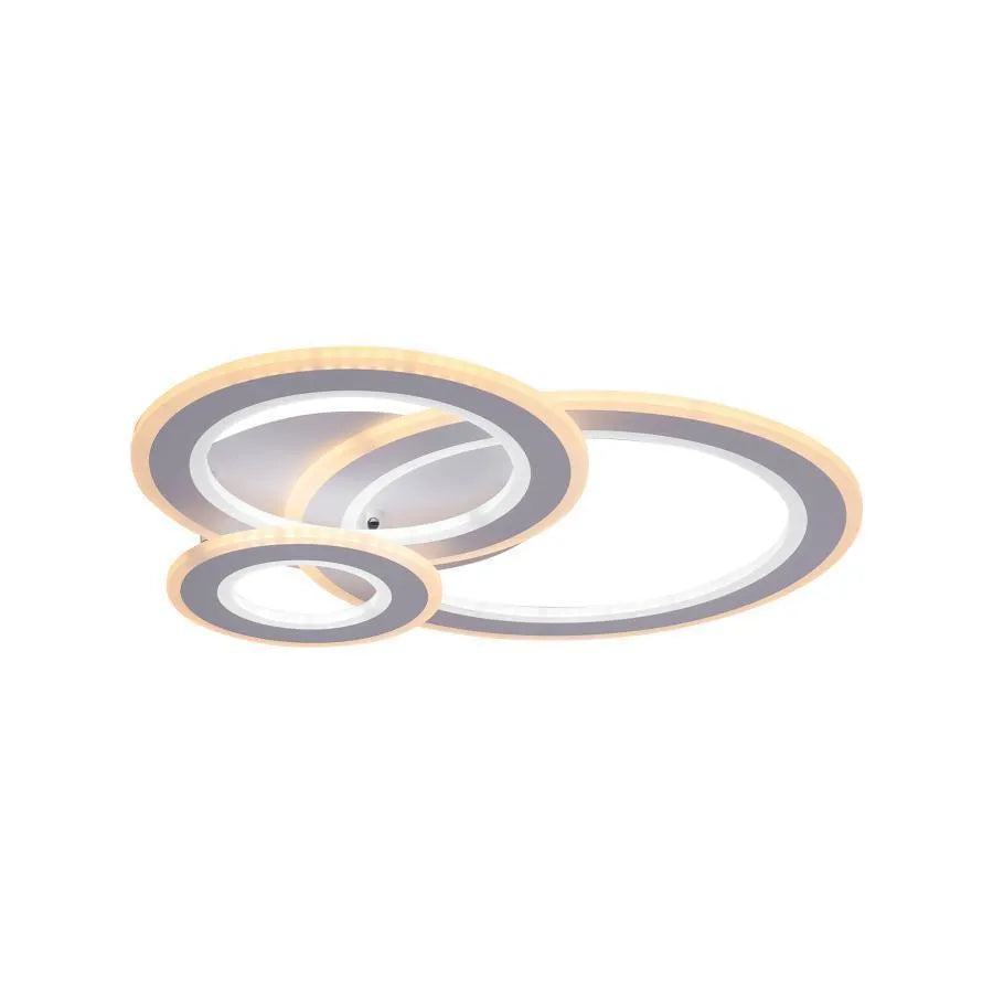 Żyrandol LED KYLIE 77W, 3 koła, światło zimne/ciepłe/neutralne, biały