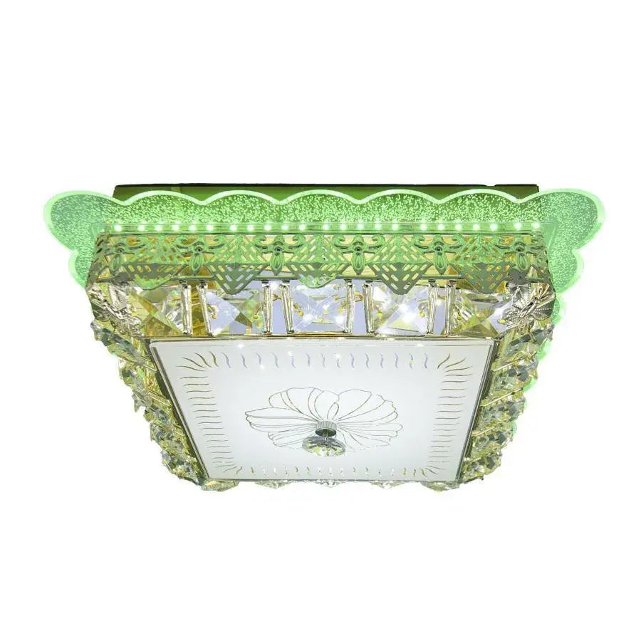 Żyrandol kryształowy LED ANAIDA RGB 20W, 3000K / 4000K / 6000K, Złoty Żyrandole LED z pilotem Domyślny tytuł Alessandro Design