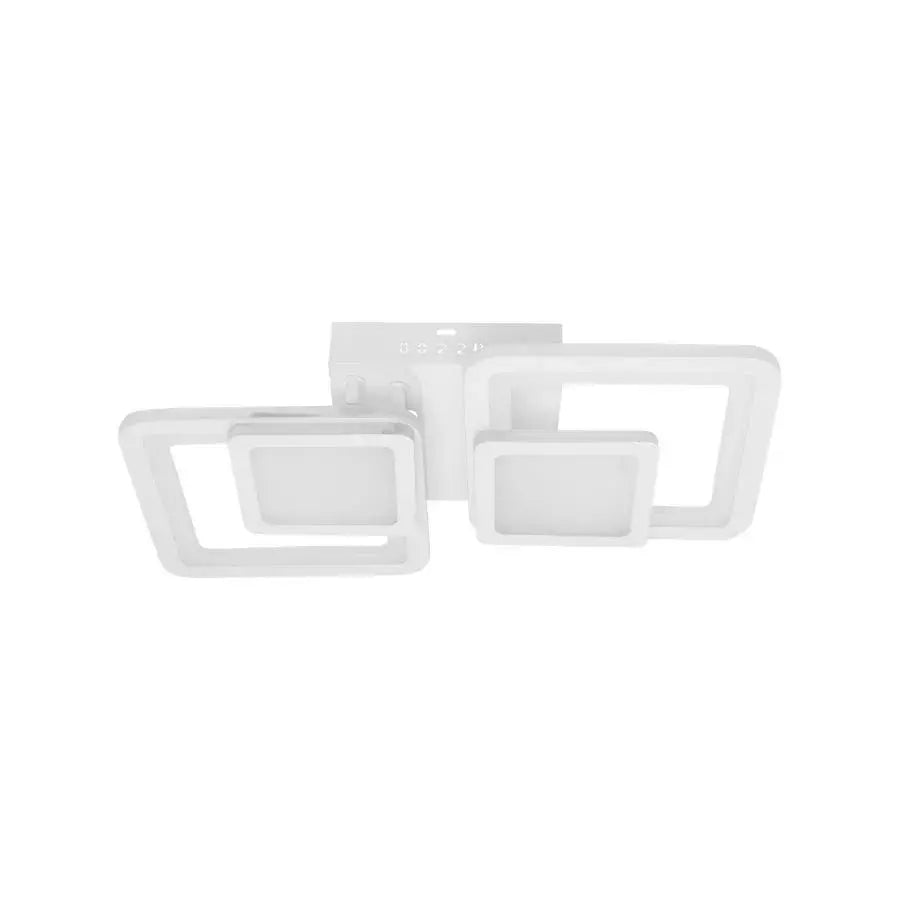 Żyrandol LED z pilotem BALANS 44W, 2 kwadraty, światło zimne/ciepłe/neutralne, możliwość przyciemniania, biały żyrandol LED z pilotem Domyślny tytuł Alessandro Design