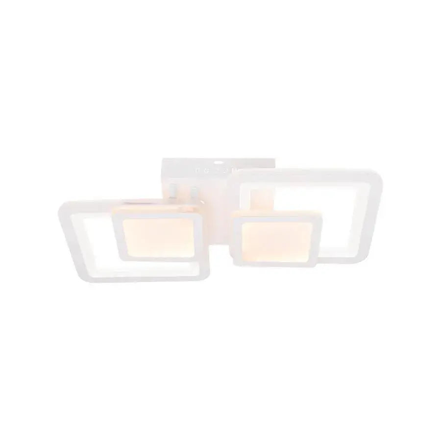 Żyrandol LED z pilotem BALANS 44W, 2 kwadraty, światło zimne/ciepłe/neutralne, możliwość przyciemniania, biały żyrandol LED z pilotem Domyślny tytuł Alessandro Design