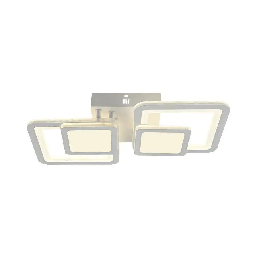 Żyrandol LED z pilotem BALANS 44W, 2 kwadraty, światło zimne/ciepłe/neutralne, możliwość przyciemniania, biały żyrandol LED z pilotem Domyślny tytuł Alessandro Design