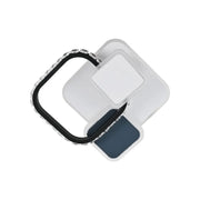 Kryształowy żyrandol LED GELLA 48W, kwadratowy, światło zimne/ciepłe/neutralne, czarny biały żyrandol LED domyślny tytuł Alessandro Design