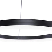 Zawieszany żyrandol LED z pilotem ANINA 34W, 1 koło, światło zimne/ciepłe/neutralne, możliwość przyciemniania, czarny, żyrandole LED z regulacją wysokości z pilotem Domyślny tytuł Alessandro Design