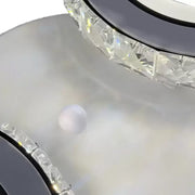 Żyrandol LED z pilotem i kryształem NOVA ROTONDA 34W, 2 koła, światło zimne/ciepłe/neutralne, żyrandole LED z białego kryształu Domyślny tytuł Alessandro Design