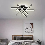 Żyrandol LED z pilotem FILO 188W, 6 elementów, liniowy, światło zimne/ciepłe/neutralne, możliwość przyciemniania, czarne Żyrandole LED z pilotem Domyślny tytuł Alessandro Design