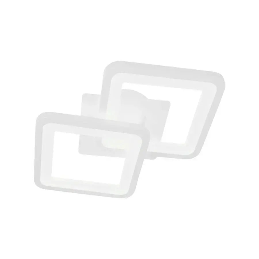 GIANI Lampa sufitowa LED 26W, 2 kwadraty, światło zimne/ciepłe/neutralne, białe