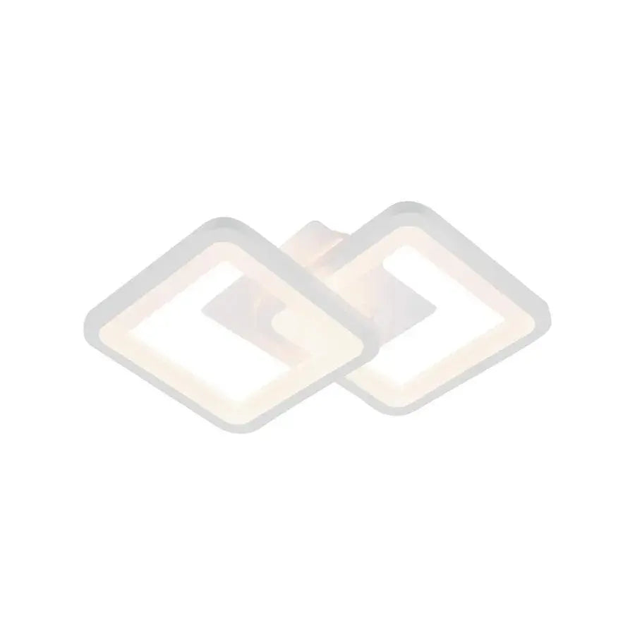 GIANI Lampa sufitowa LED 26W, 2 kwadraty, światło zimne/ciepłe/neutralne, białe