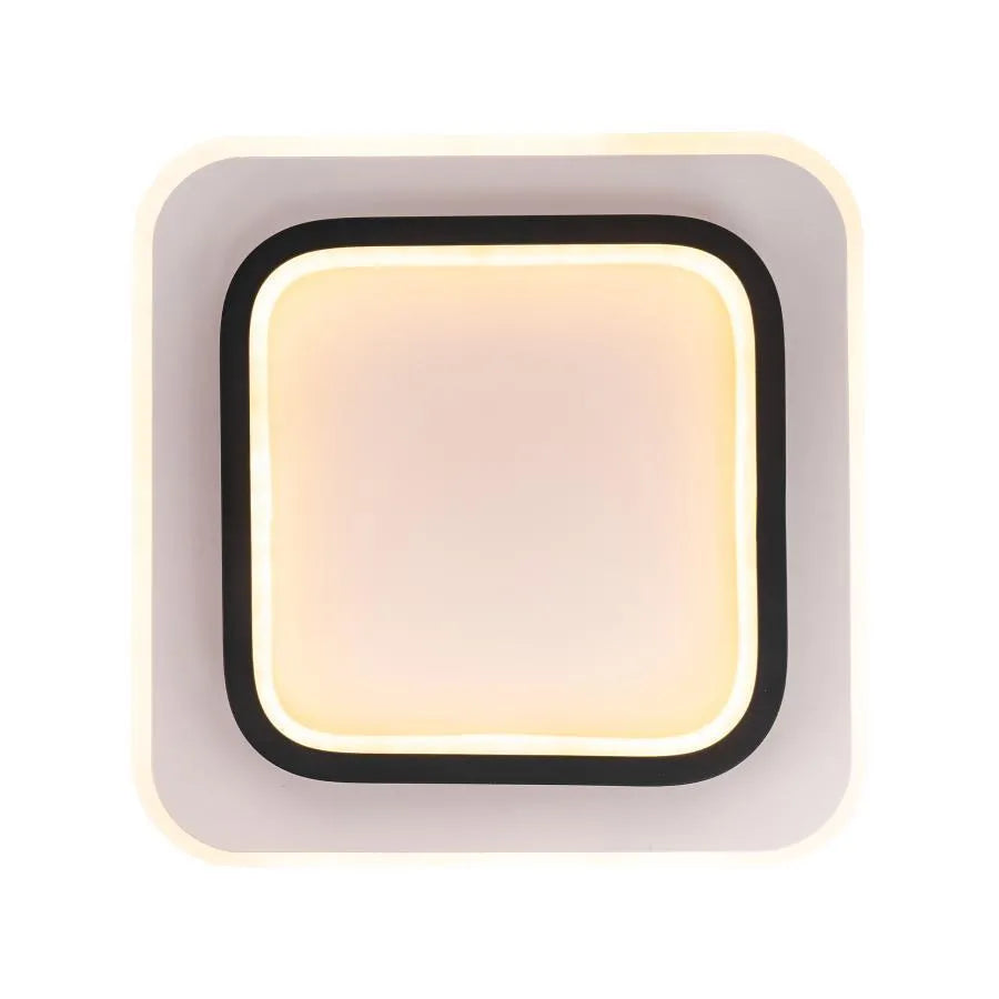 Lampa sufitowa LED KHAI 20W, światło zimne/ciepłe/neutralne, czarno-białe