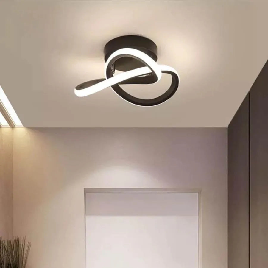 Żyrandol LED VERTEX Flow 24W, średnica 25cm, światło zimne/ciepłe/neutralne, czarne stosowane żyrandole LED Domyślny tytuł Alessandro Design