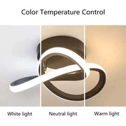 Żyrandol LED VERTEX Flow 24W, średnica 25cm, światło zimne/ciepłe/neutralne, czarne stosowane żyrandole LED Domyślny tytuł Alessandro Design