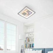 Żyrandol LED KEREN 33W, Kwadratowy, Światło zimne/ciepłe/Neutralne 3000K/4000K/6000K, Białe, Metalowe i Akrylowe Żyrandole LED Domyślny tytuł Alessandro Design