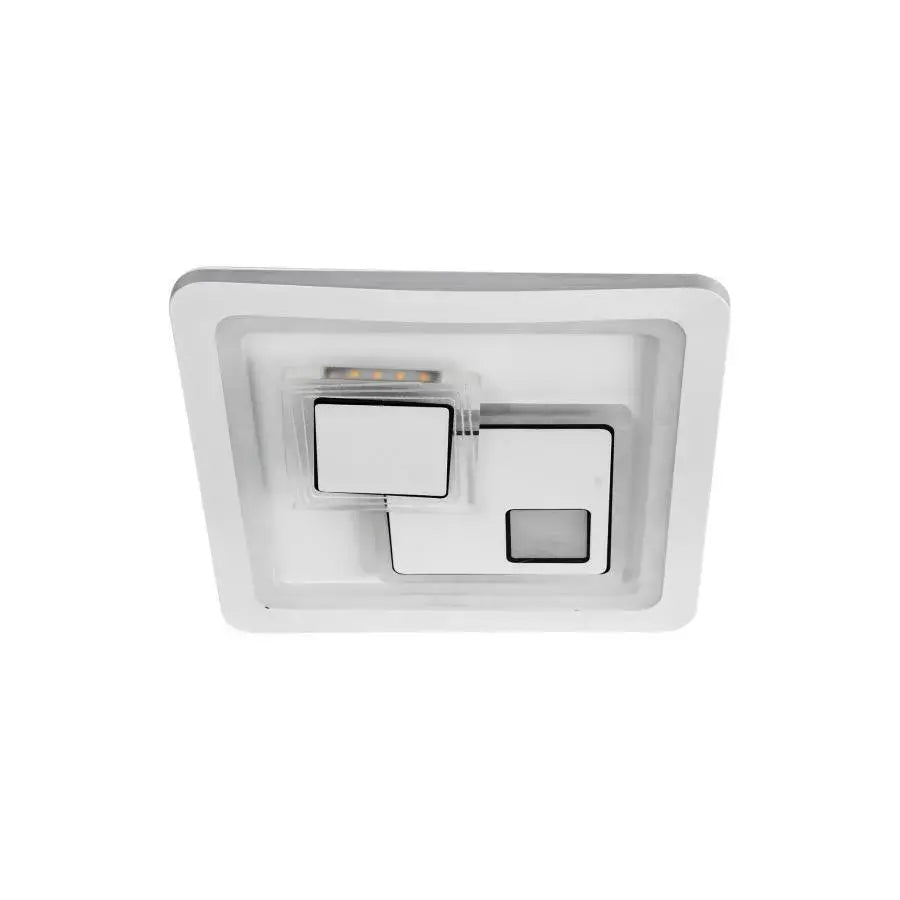 Żyrandol LED KEREN 33W, Kwadratowy, Światło zimne/ciepłe/Neutralne 3000K/4000K/6000K, Białe, Metalowe i Akrylowe Żyrandole LED Domyślny tytuł Alessandro Design